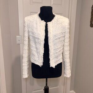 IRO Moana White Tweed Jacket with Metallic Finish